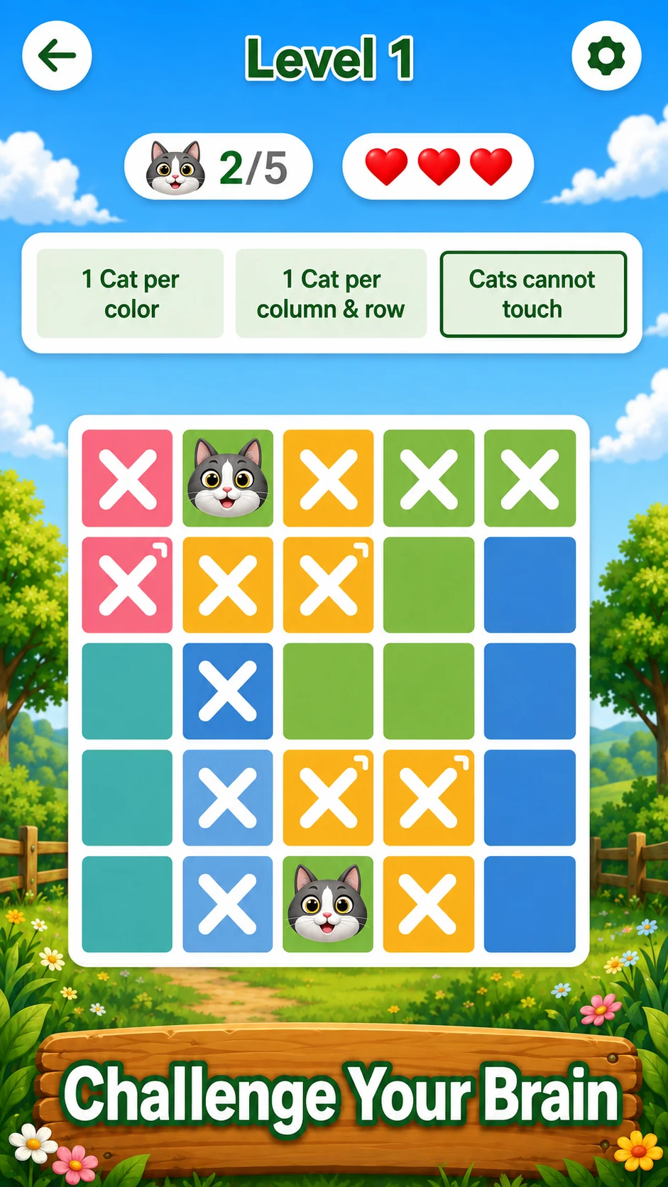 Cat Sudoku: Brain Puzzle Game screenshot