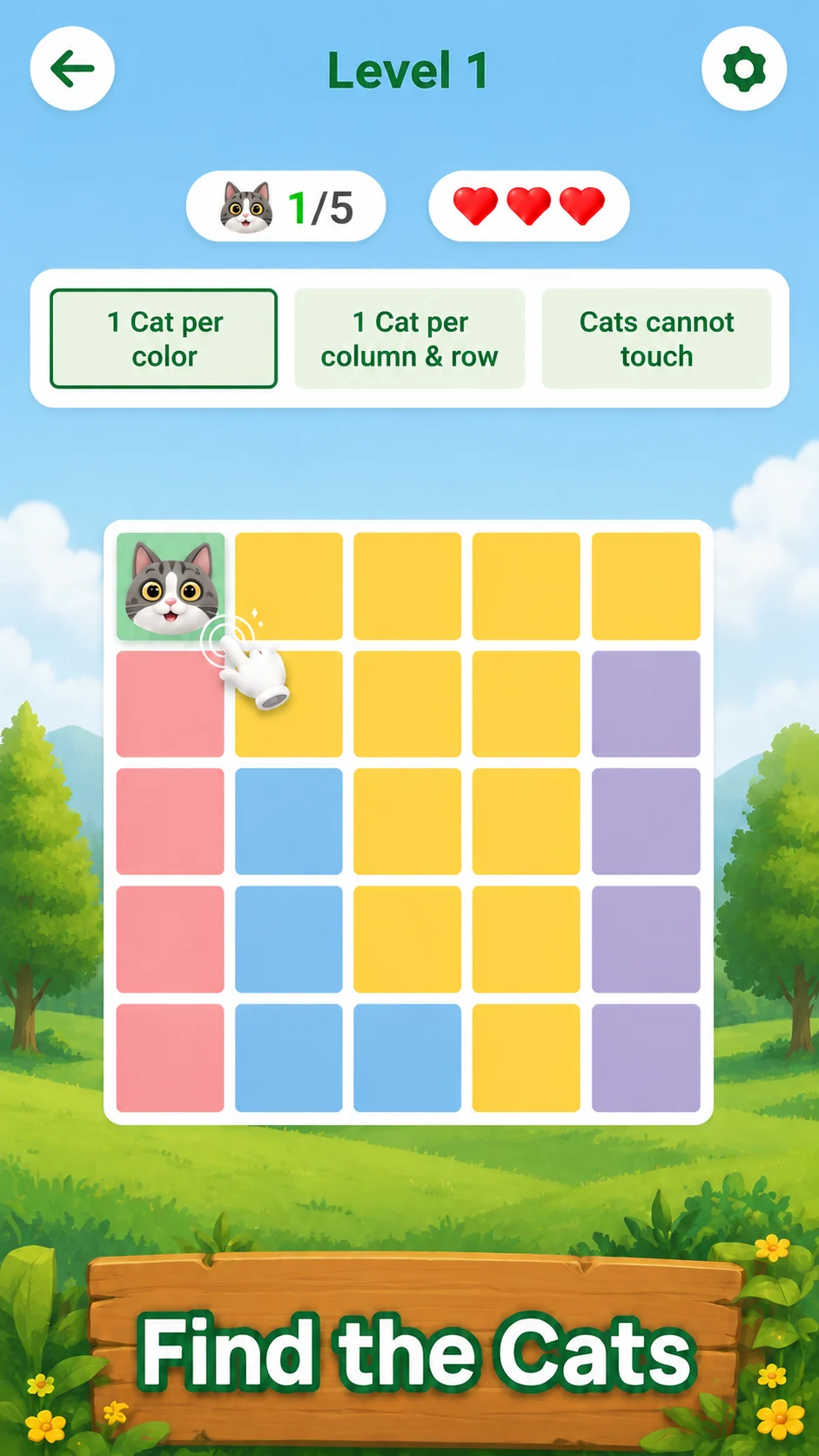 Cat Sudoku: Brain Puzzle Game screenshot
