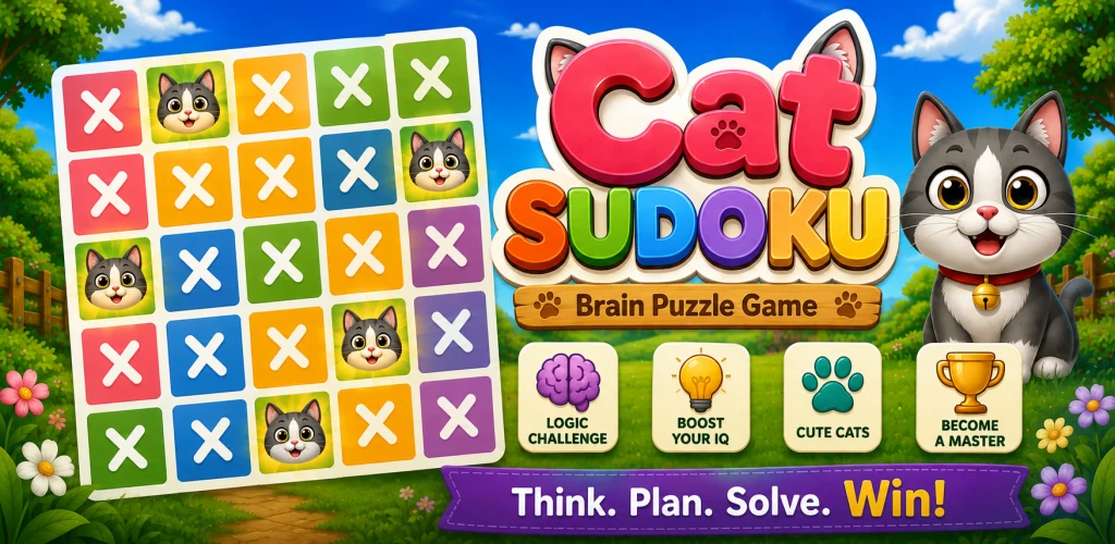 Cat Sudoku: Brain Puzzle Game screenshot