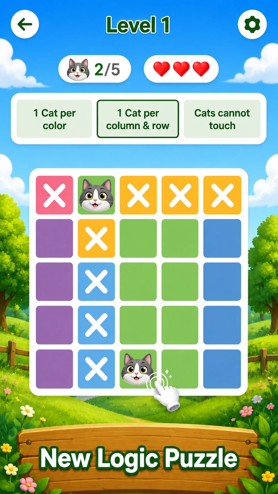 Cat Sudoku: Brain Puzzle Game screenshot